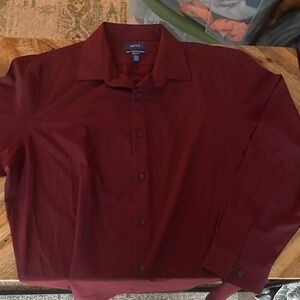 Apt. 9 Men's Deep Red Dress Shirt